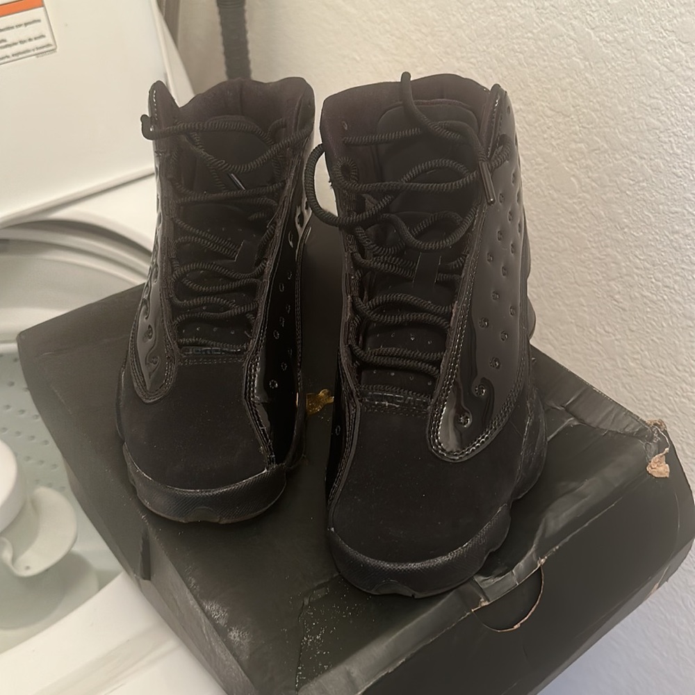 Nike Air Jordan 13 Retro Shoes Black Patent Leather